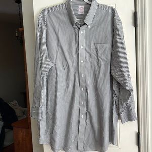 Brooks brothers, 18 1/2–34 Madison button down shirt.